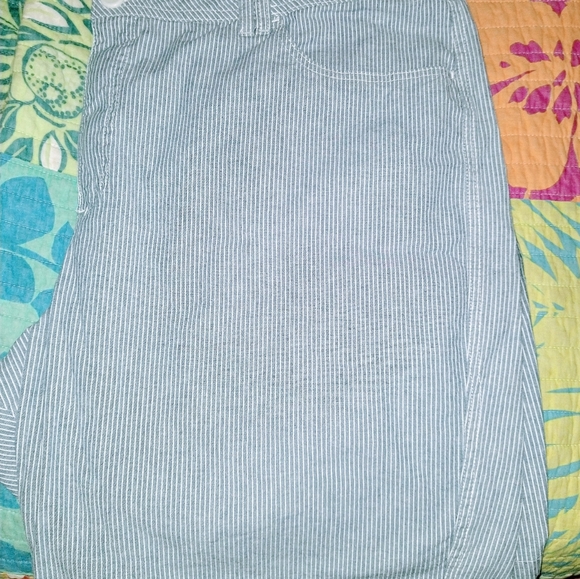 Riders by Lee pin stripe cotton Shorts Size 3xl24W - Picture 4 of 16